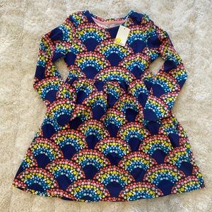 Mini Boden Long Sleeve Floral Dress 7-8Y